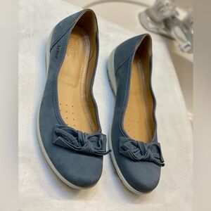 Hotter Jewel women’s casual slip on in blue nubuck, Size 9 excellent condition